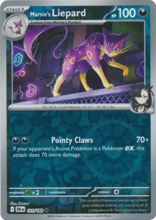 Destined Rivals - 131/182 - Marnie's Liepard (Reverse Holo)