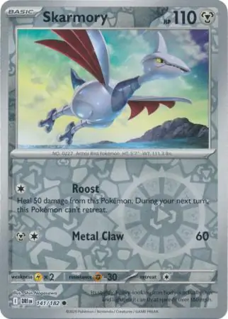 Destined Rivals - 141/182 - Skarmory (Reverse Holo)