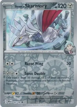 Destined Rivals - 142/182 - Steven's Skarmory (Reverse Holo)