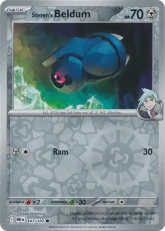 Destined Rivals - 143/182 - Steven's Beldum (Reverse Holo)