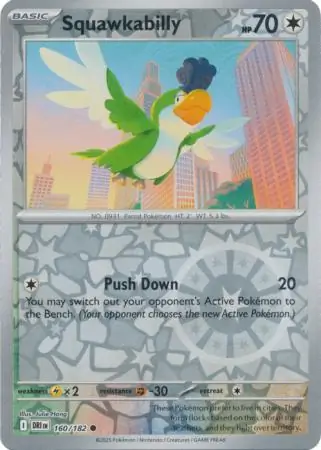 Destined Rivals - 160/182 - Squawkabilly (Reverse Holo)