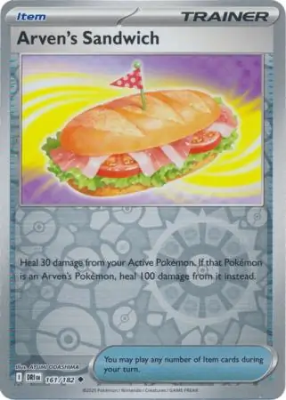 Destined Rivals - 161/182 - Arven's Sandwich (Reverse Holo)