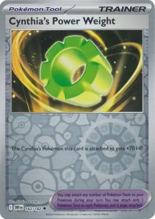 Destined Rivals - 162/182 - Cynthia's Power Weight (Reverse Holo)