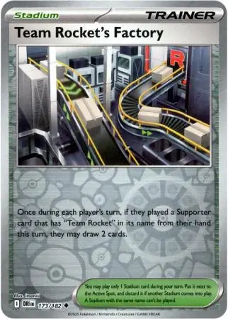 Destined Rivals - 173/182 - Team Rocket's Factory (Reverse Holo)