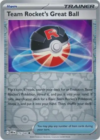 Destined Rivals - 175/182 - Team Rocket's Great Ball (Reverse Holo)