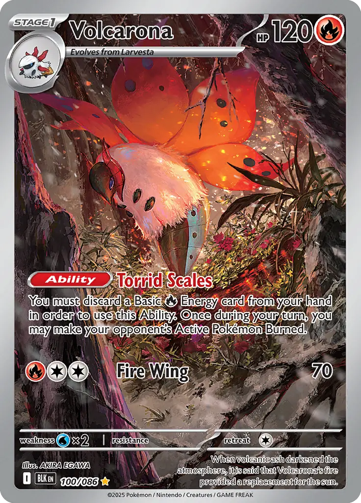 BLK - Black Bolt - 100/086 - Volcarona