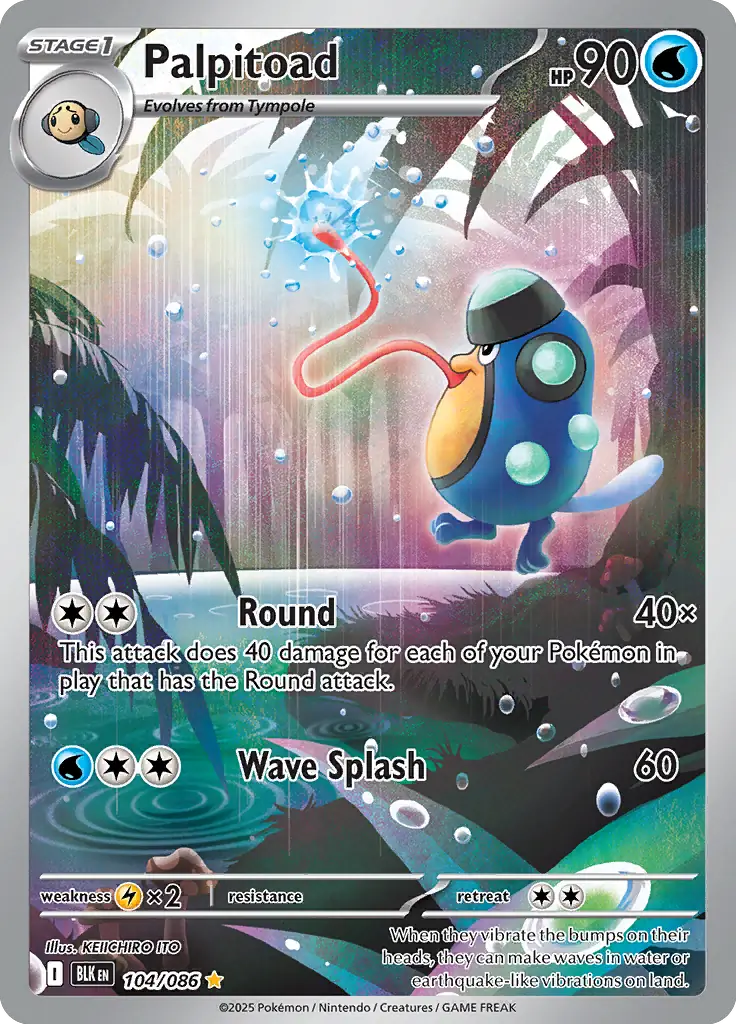 BLK - Black Bolt - 104/086 - Palpitoad