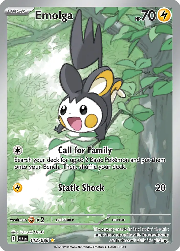 BLK - Black Bolt - 112/086 - Emolga
