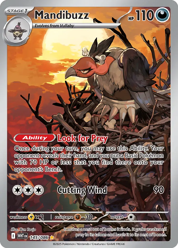 WHT - White Flare - 145/086 - Mandibuzz