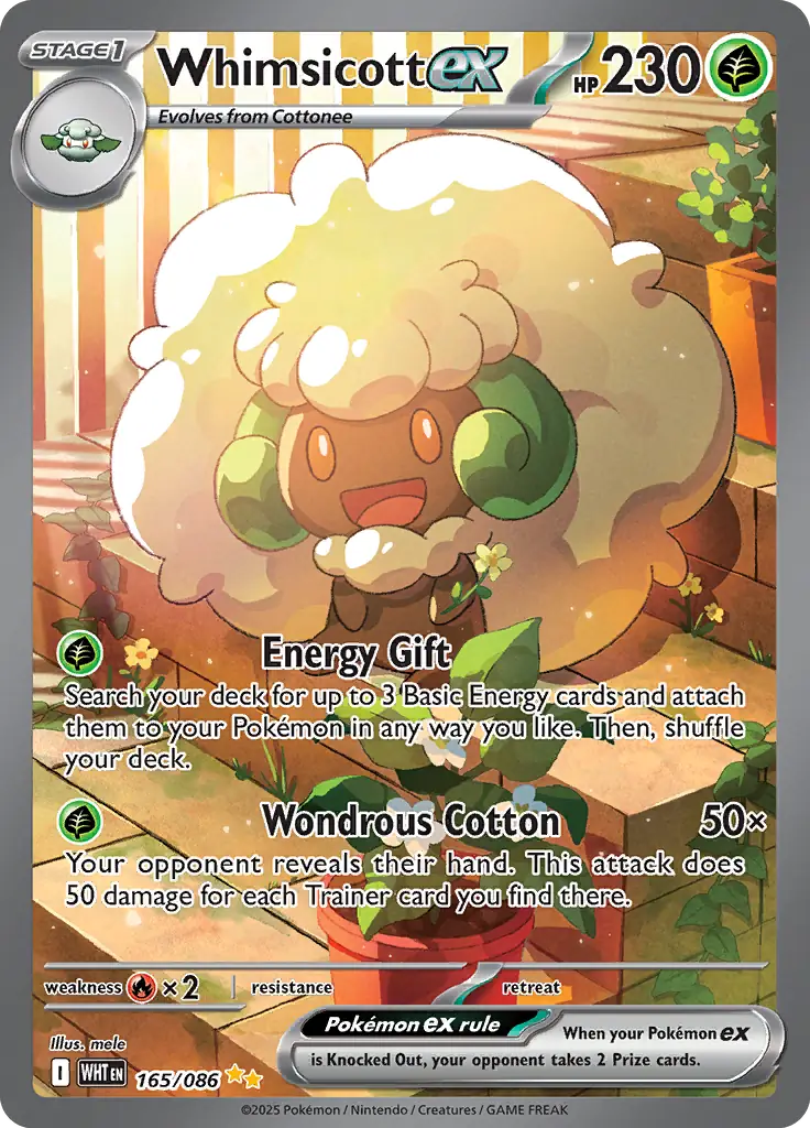 WHT - White Flare - 165/086 - Whimsicott ex