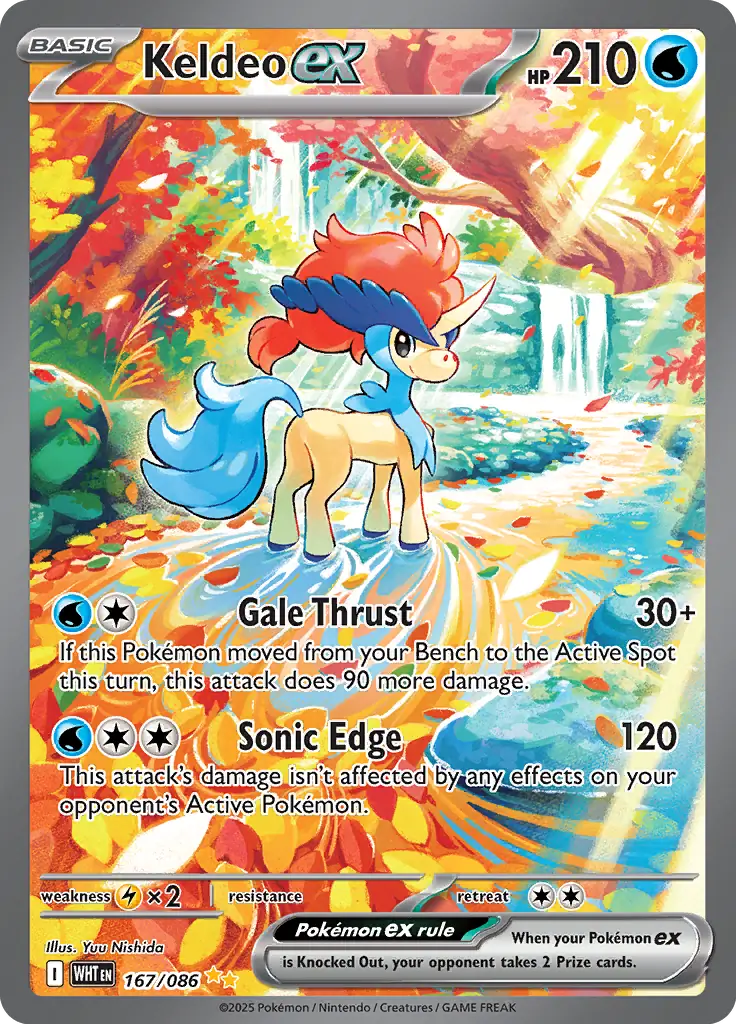 WHT - White Flare - 167/086 - Keldeo ex