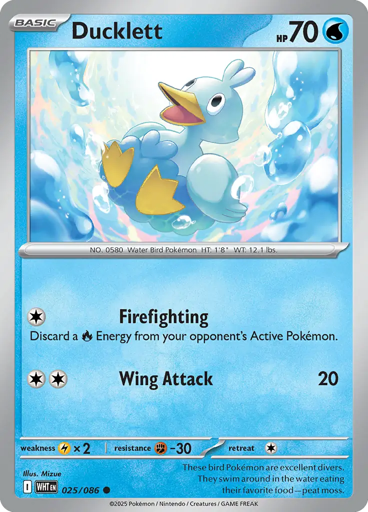 WHT - White Flare - 025/086 - Ducklett