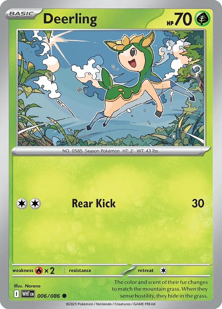 WHT - White Flare - 006/086 - Deerling