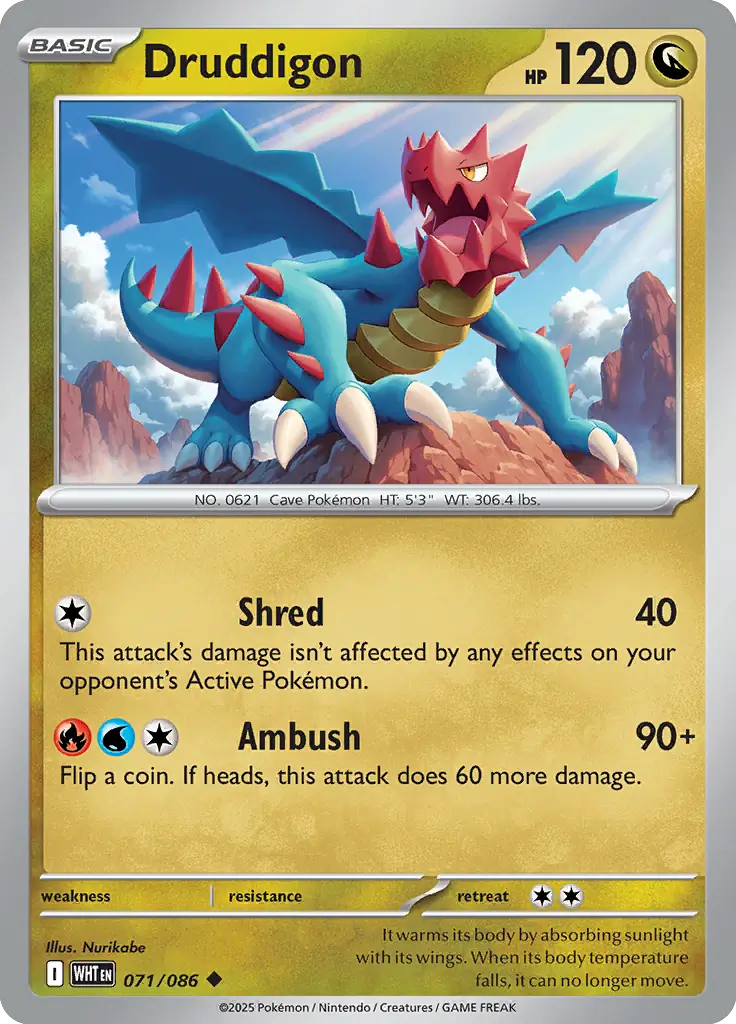 WHT - White Flare - 071/086 - Druddigon