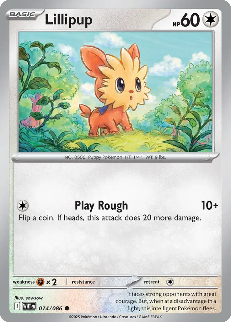 WHT - White Flare - 074/086 - Lillipup