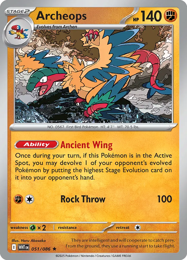 WHT - White Flare - 051/086 - Archeops (Holo)