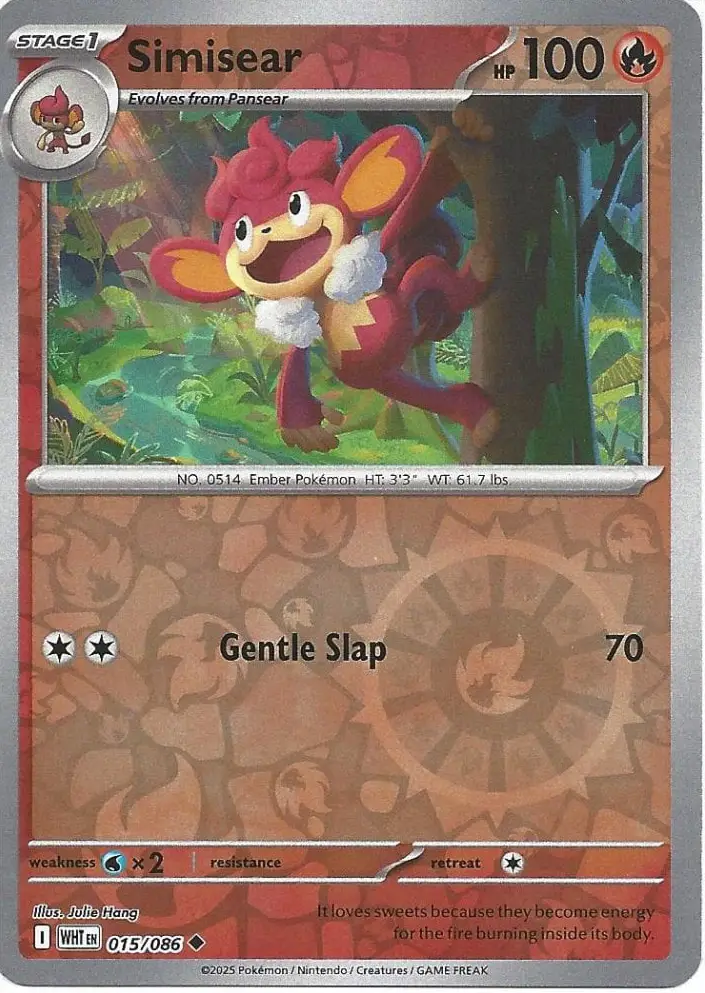 WHT - White Flare - 015/086 - Simisear (Reverse Holo)