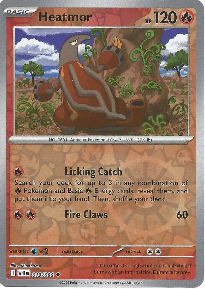 WHT - White Flare - 019/086 - Heatmor (Reverse Holo)