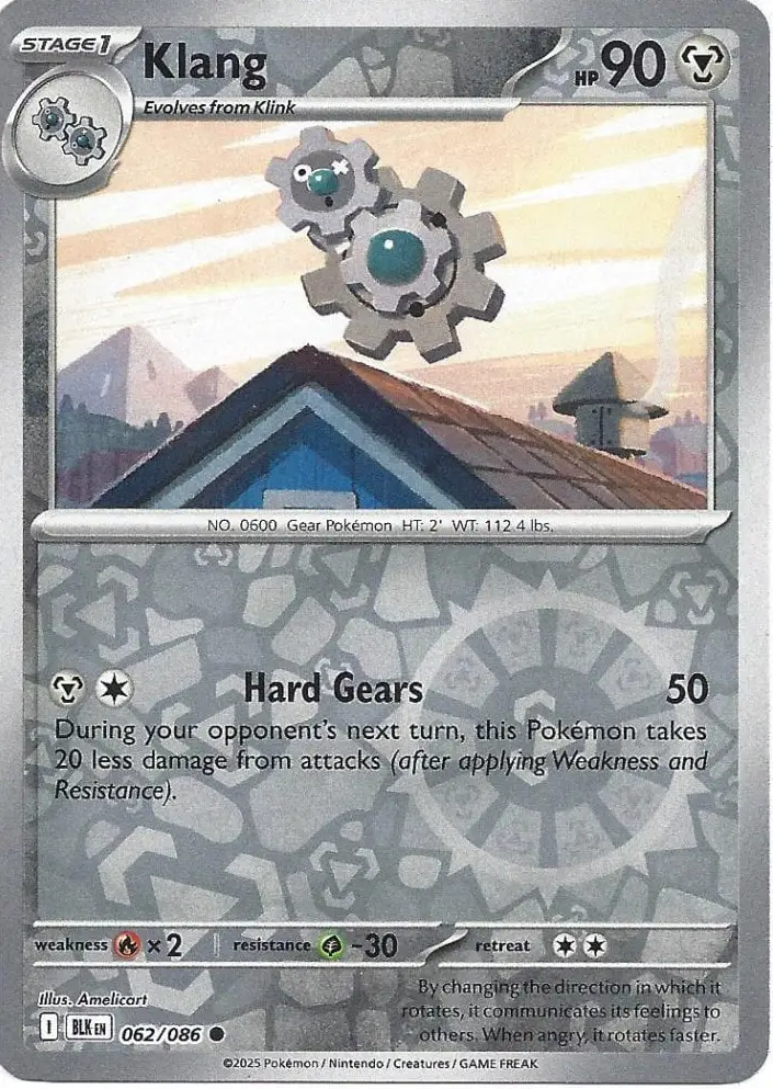 BLK - Black Bolt - 062/086 - Klang (Reverse Holo)