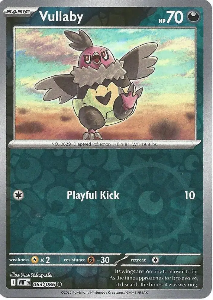 WHT - White Flare - 063/086 - Vullaby (Reverse Holo)