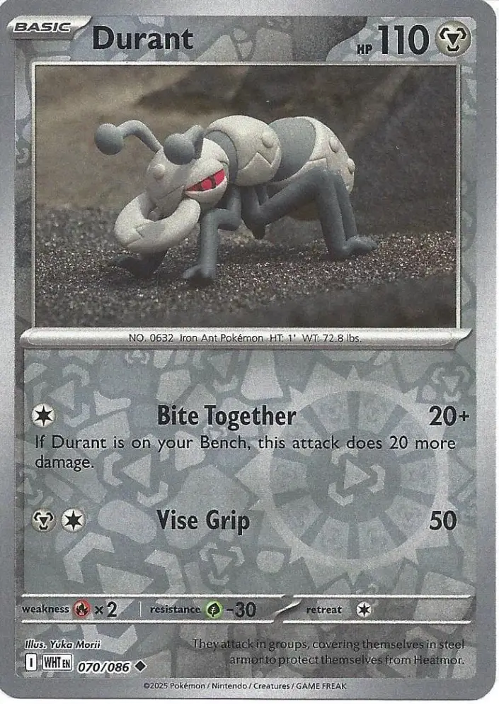 WHT - White Flare - 070/086 - Durant (Reverse Holo)