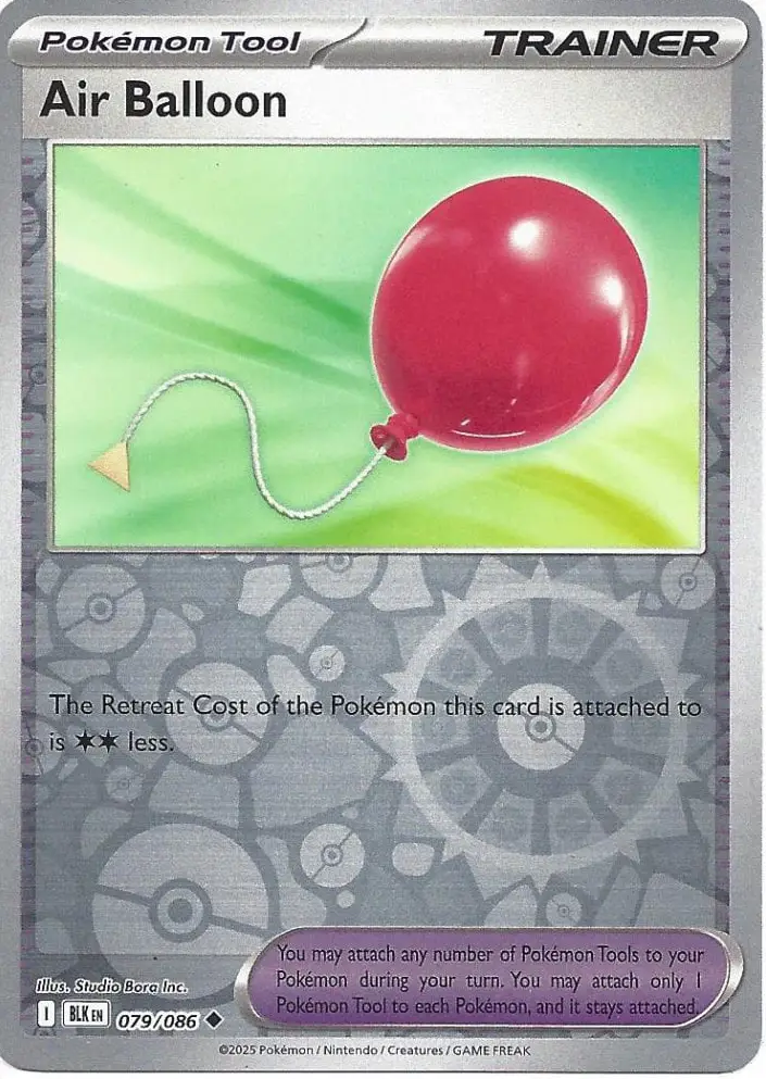 BLK - Black Bolt - 079/086 - Air Balloon (Reverse Holo)