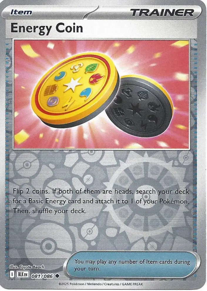BLK - Black Bolt - 081/086 - Energy Coin (Reverse Holo)