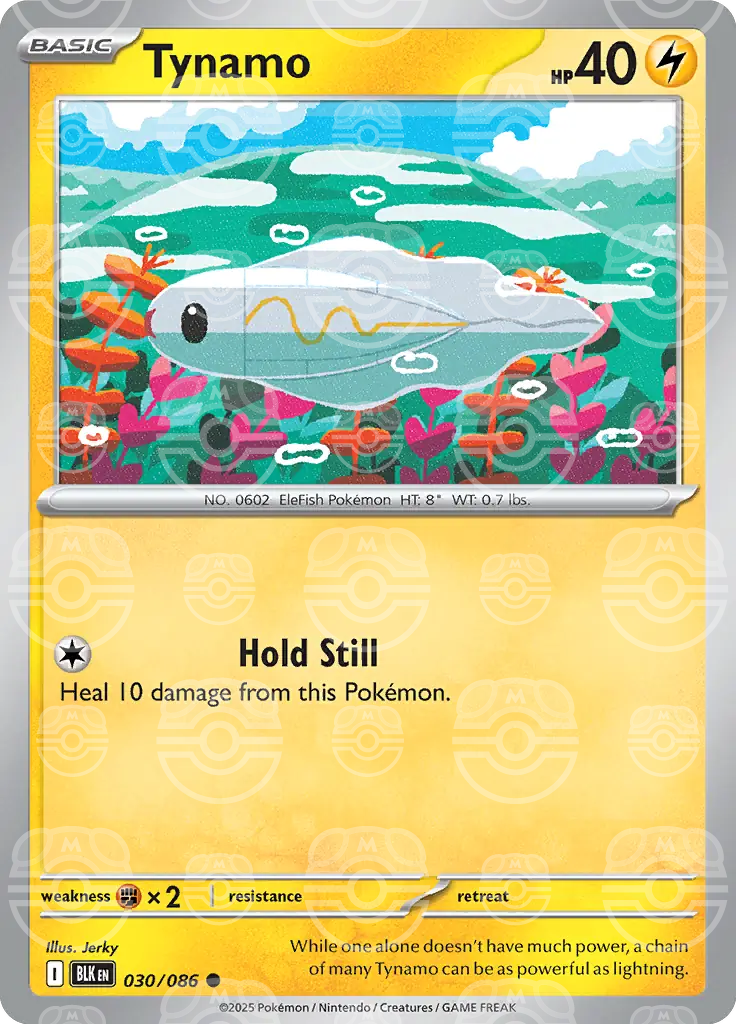 BLK - Black Bolt - 030/086 - Tynamo (Master Ball Holo)