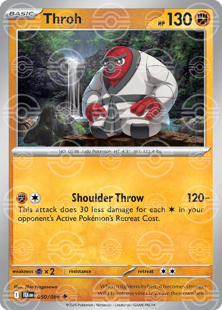 BLK - Black Bolt - 050/086 - Throh (Poké Ball Holo)