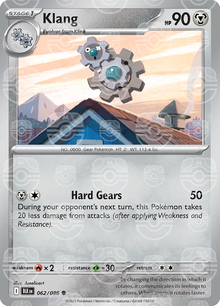 BLK - Black Bolt - 062/086 - Klang (Master Ball Holo)