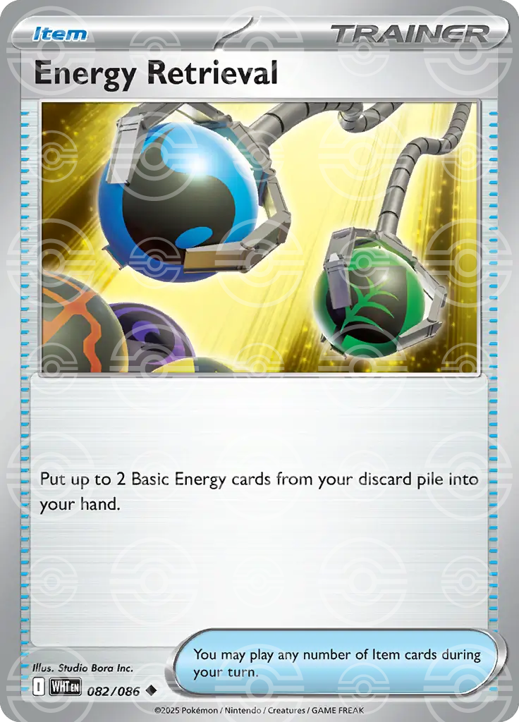 WHT - White Flare - 082/086 - Energy Retrieval (Poké Ball Holo)