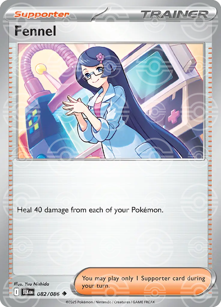 BLK - Black Bolt - 082/086 - Fennel (Poké Ball Holo)