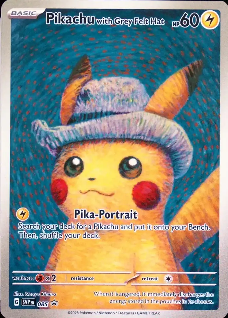 Scarlet & Violet Promos - SVP085 - Pikachu with Grey Felt Hat
