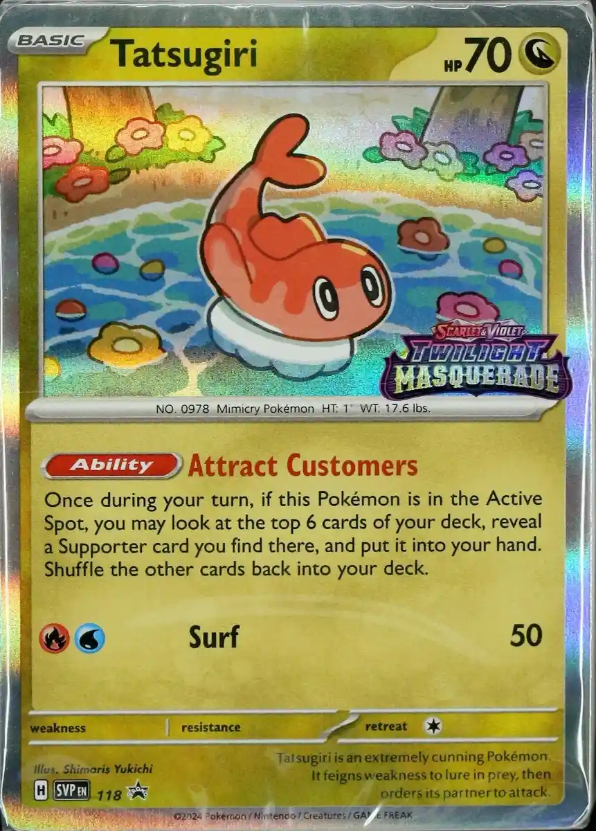 Scarlet & Violet Promos - SVP118 - Tatsugiri (Stamped Holo)