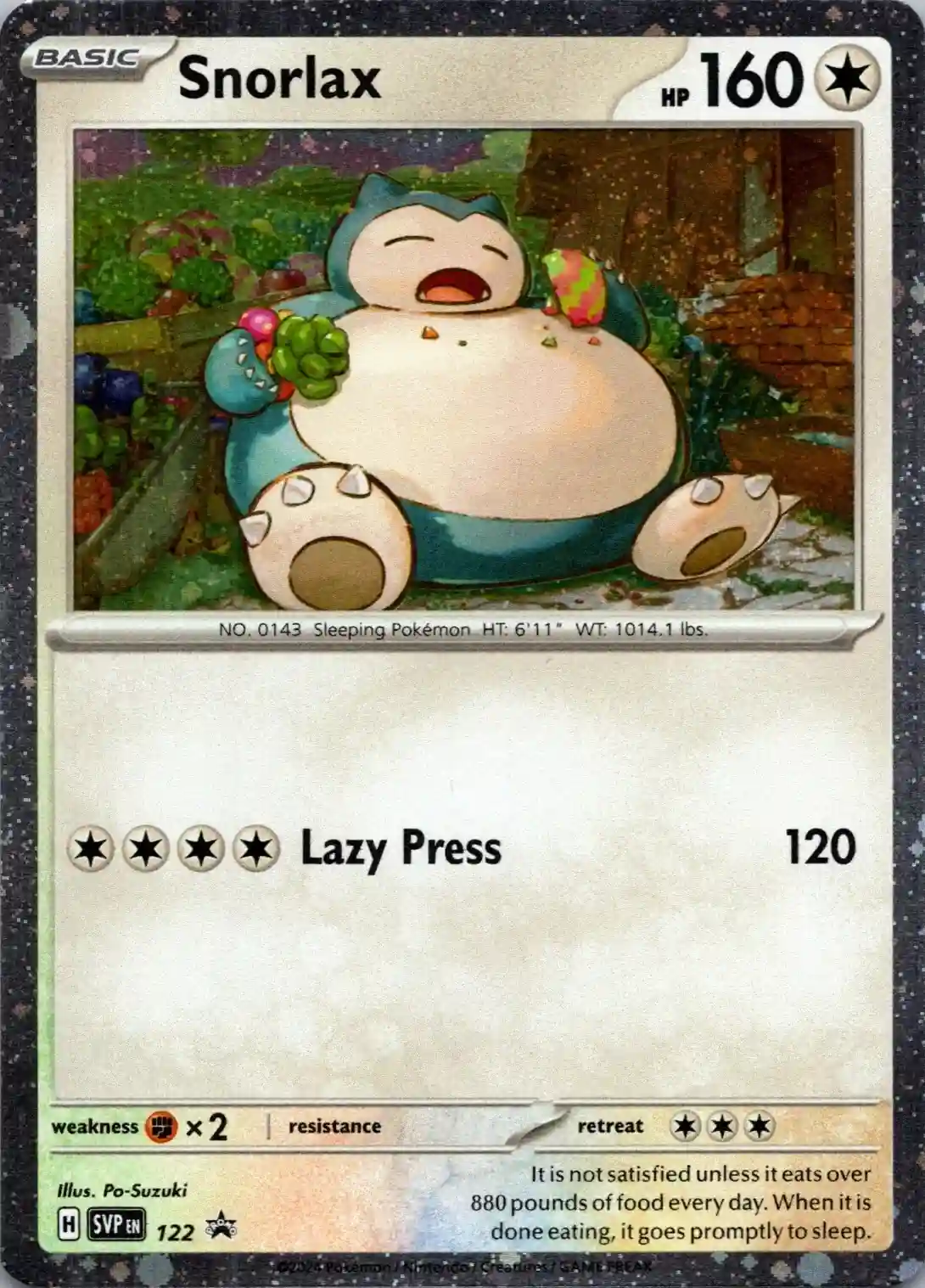 Scarlet & Violet Promos - SVP122 - Snorlax (Cosmos Holo)