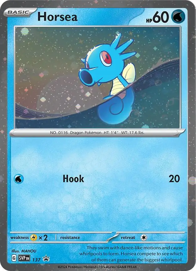 Scarlet & Violet Promos - SVP137 - Horsea (Cosmos Holo)