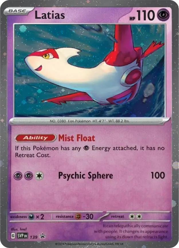 Scarlet & Violet Promos - SVP139 - Latias (Cosmos Holo)