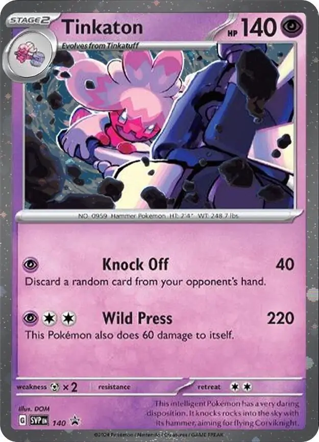 Scarlet & Violet Promos - SVP140 - Tinkaton (Cosmos Holo)