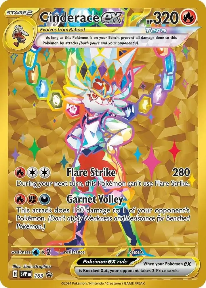 Scarlet & Violet Promos - SVP163 - Cinderace ex