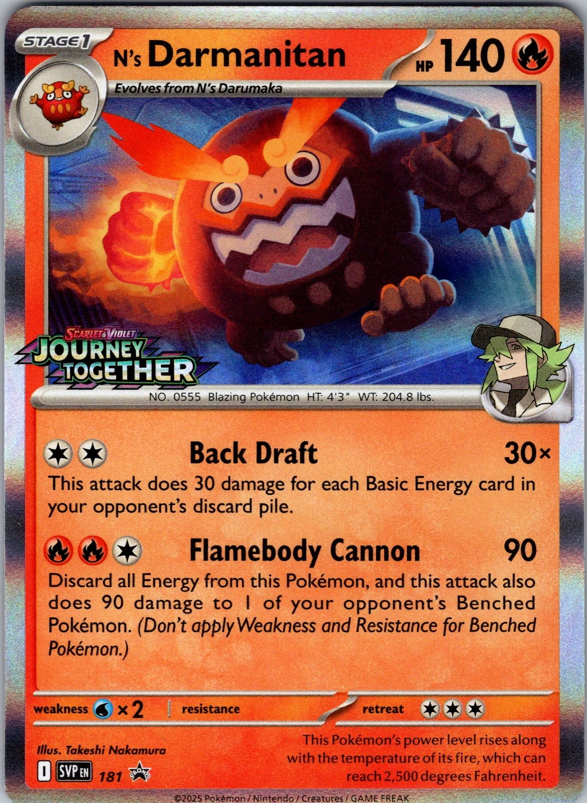 Scarlet & Violet Promos - SVP181 - N's Darmanitan (Stamped Holo)