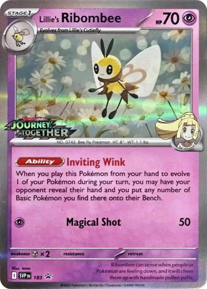 Scarlet & Violet Promos - SVP183 - Ribombee (Stamped Holo)