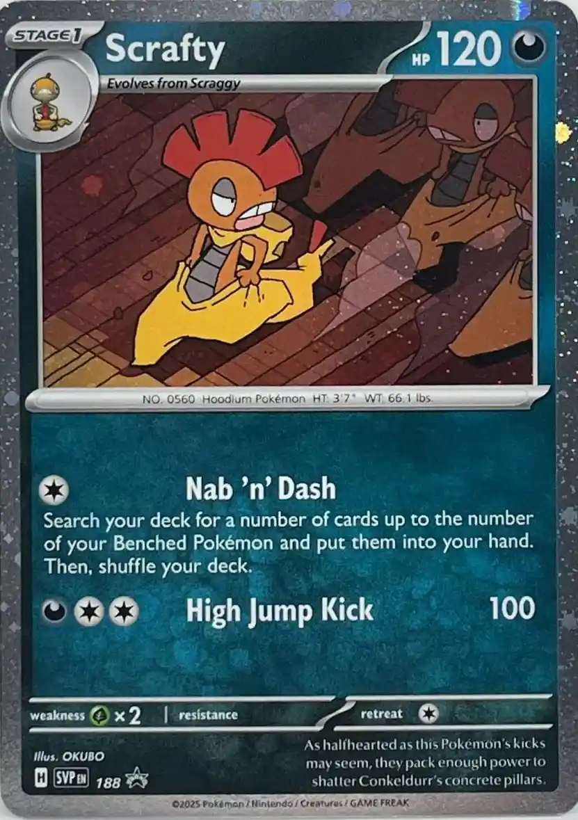 Scarlet & Violet Promos - SVP188 - Scrafty (Cosmos Holo)