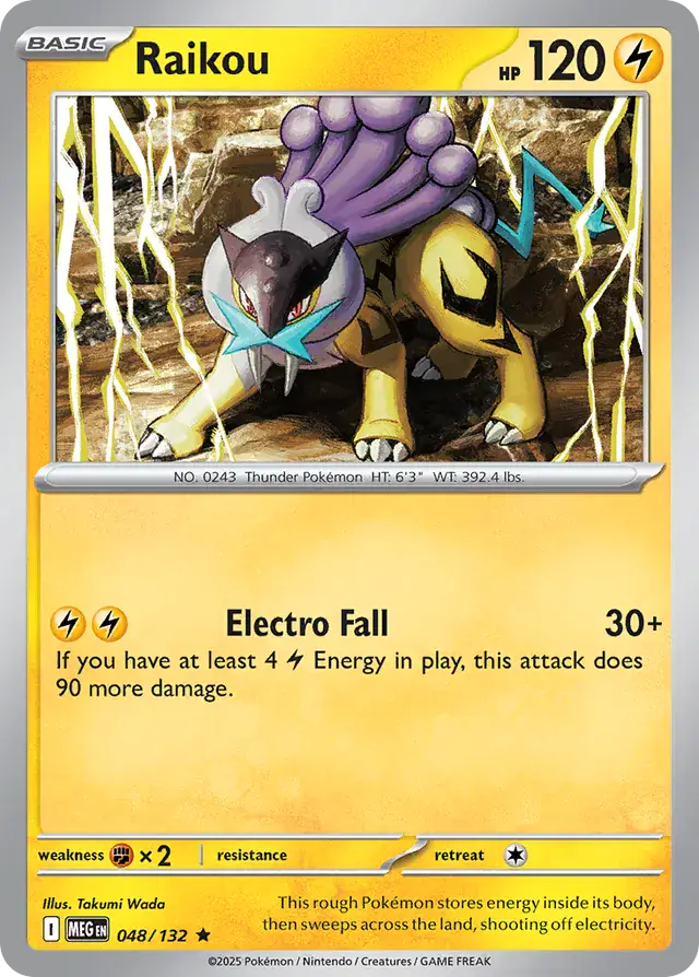 MEG - Mega Evolution - 048/132 - Raikou (Holo)