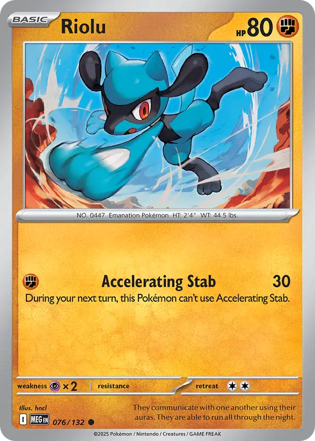 MEG - Mega Evolution - 076/132 - Riolu