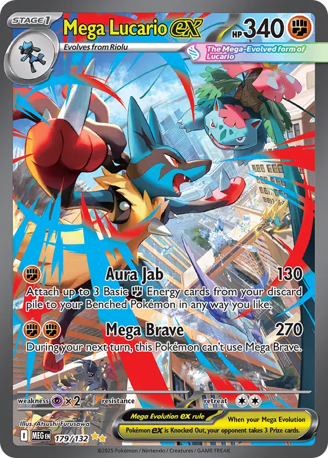 MEG - Mega Evolution - 179/132 - Mega Lucario ex