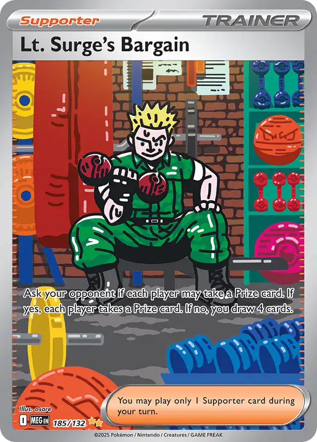 MEG - Mega Evolution - 185/132 - Lt. Surge's Bargain