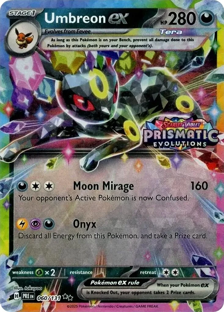 Prismatic Evolutions - 060/131 - Umbreon ex (Stamped)