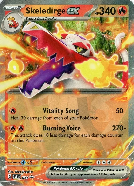 Scarlet & Violet Promos - SVP034 - Skeledirge ex