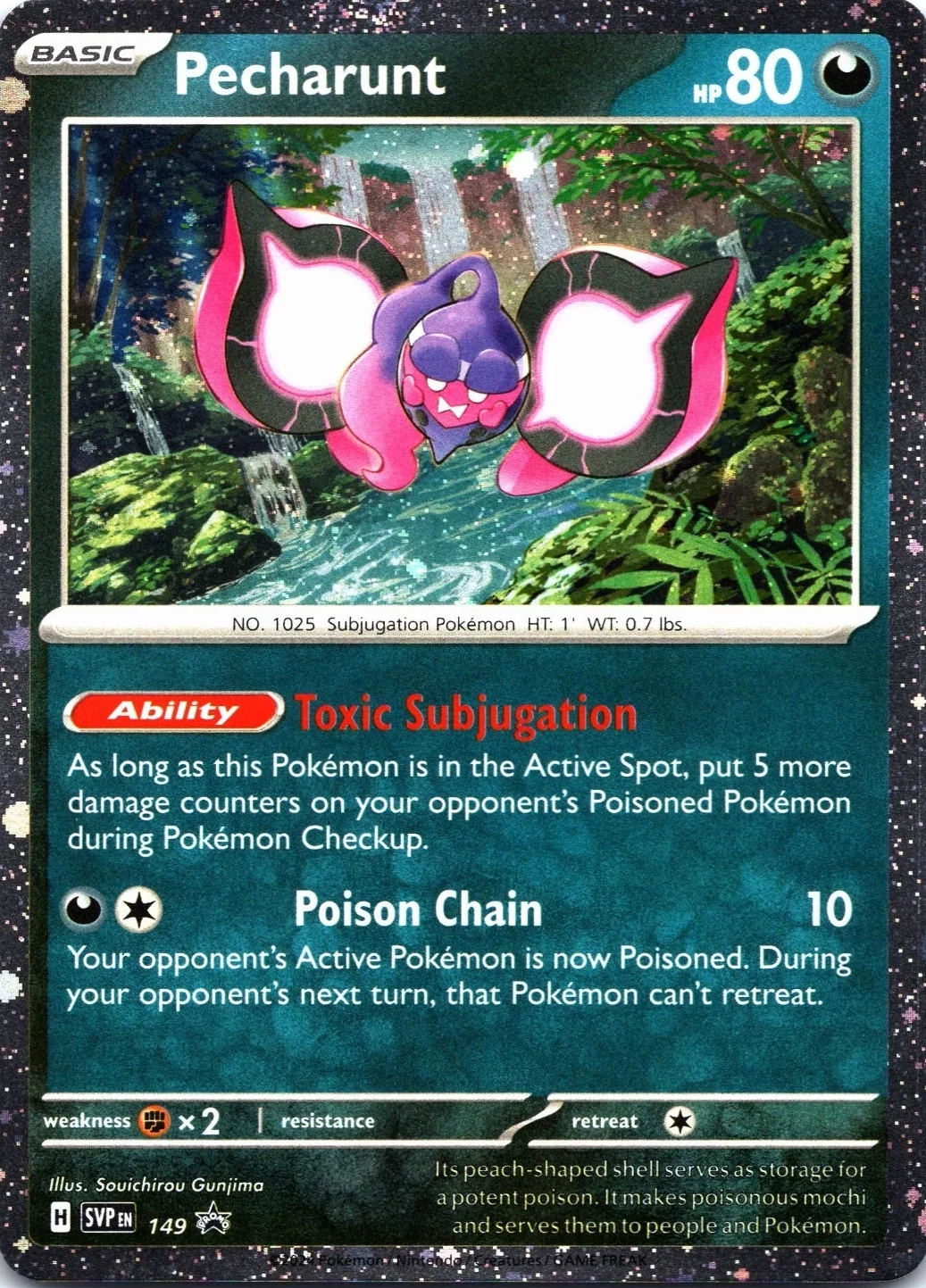 Scarlet & Violet Promos - SVP149 - Pecharunt (Cosmos Holo)