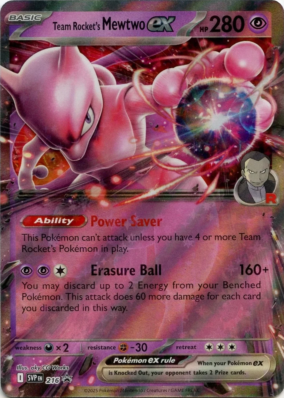 Scarlet & Violet Promos - SVP216 - Team Rocket's Mewtwo ex